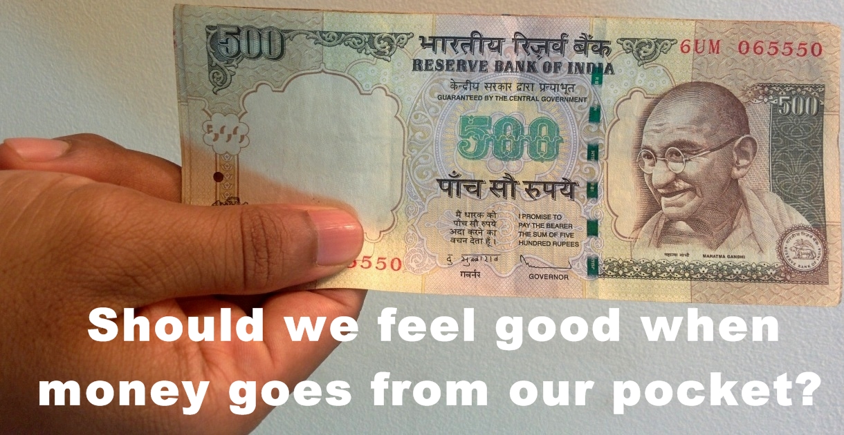 Feel good while giving Money